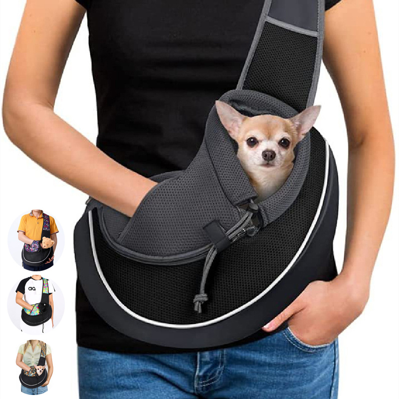 Crossbody Pet Carrier Bag for Small Dogs and Cats