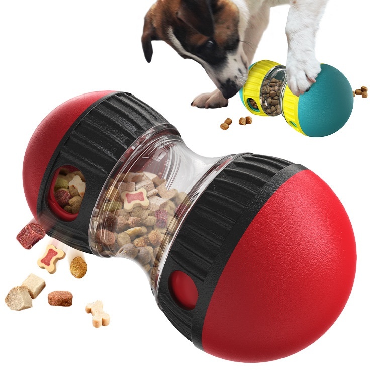 Slow-Feed Treat Tumbler Puzzle Toy for Dogs