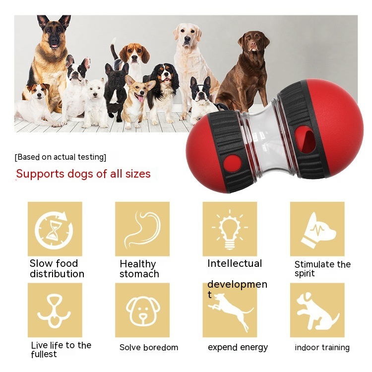 Slow-Feed Treat Tumbler Puzzle Toy for Dogs