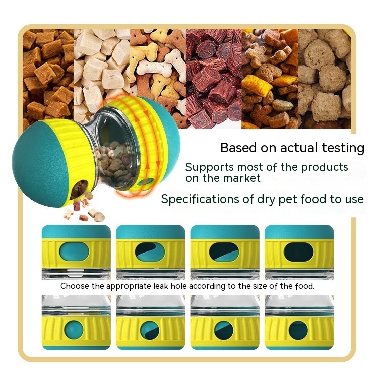Slow-Feed Treat Tumbler Puzzle Toy for Dogs