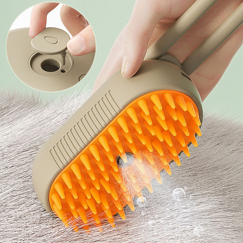 3-in-1 Steam Grooming Brush for Cats and Dogs