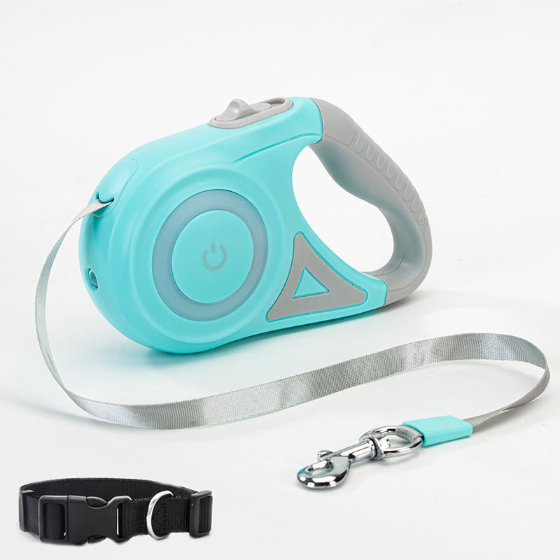 Retractable Dog Leash with Built-In Light