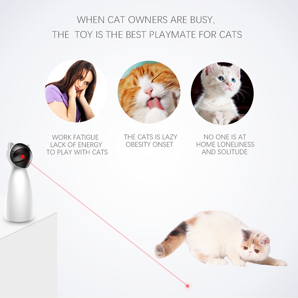 Smart Automatic Laser Toy for Cats
