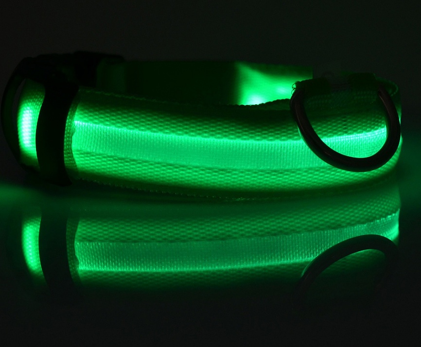 Nylon LED Luminous Dog Collar (glow in dark) - Image 2