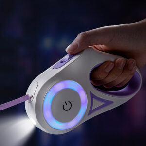 Retractable Dog Leash with Built-In Light