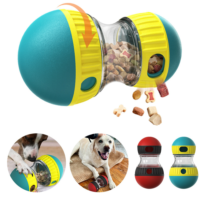 Slow-Feed Treat Tumbler Puzzle Toy for Dogs