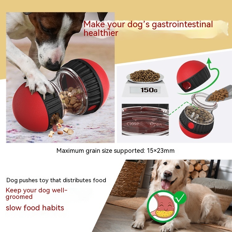 Slow-Feed Treat Tumbler Puzzle Toy for Dogs