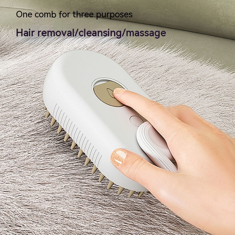 3-in-1 Steam Grooming Brush for Cats and Dogs