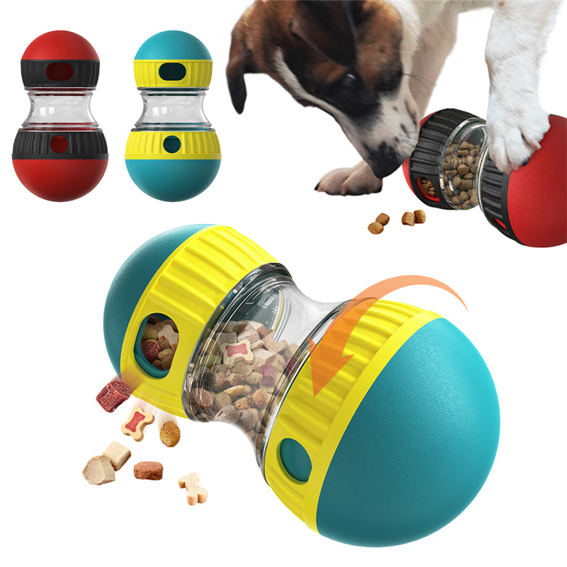 Slow-Feed Treat Tumbler Puzzle Toy for Dogs