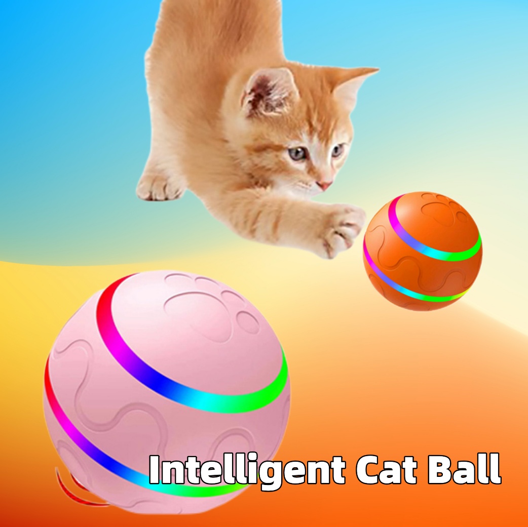 Smart Self-Rolling Ball Toy for Cats