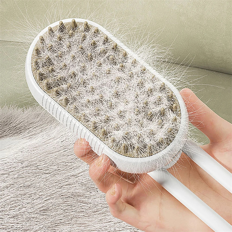 3-in-1 Steam Grooming Brush for Cats and Dogs